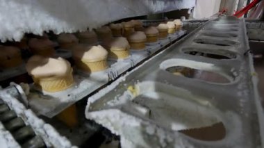 Dondurma üretimi. Otomatik dondurma üretimi. Otomatik dondurma üretim hattı