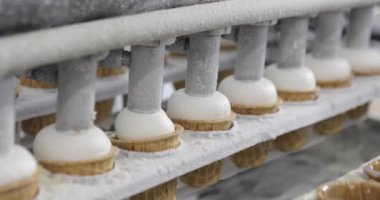 Dondurma üretimi. Otomatik dondurma üretimi. Otomatik dondurma üretim hattı