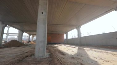 Modern inşaat alanı. Boş inşaat alanı. Modern bina