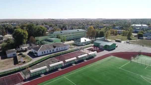 Gym outdoors. Basketball court. Sports infrastructure — Stock Video