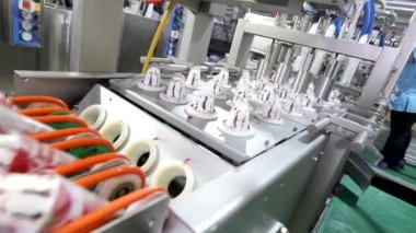 Dondurma üretimi. Otomatik dondurma üretimi. Otomatik dondurma üretim hattı