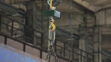 Endüstriyel ölçekler yakın çekim, büyük nesneler için ölçekler, fabrika terazileri.