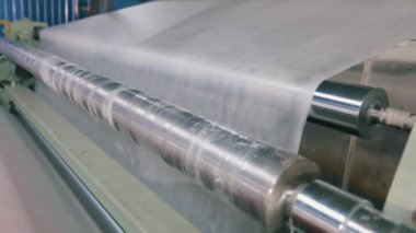 Sintepon yapımı. Sintepon üretim fabrikası. Syntepon üretim süreci