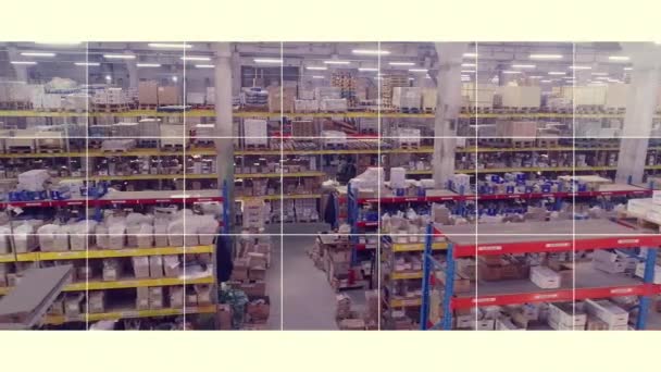 Set of industrial video frames. Industrial videos. factory aerial view. — Stock Video