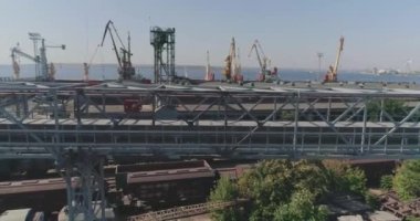 Limanda kazıyıcı taşıyıcılar, taşıyıcı ile tahıl taşımacılığı.