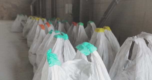 Large Industrial Bags Heavy Loads Warehouse Bulk Bag Industrial Bag — Stock videók