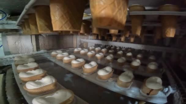 Production Crème Glacée Production Automatisée Crème Glacée Ligne Production Automatisée — Video