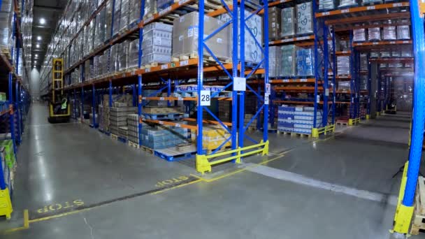 Large Warehouse Factory General Plan Work Factory Warehouse General Plan — Vídeo de Stock