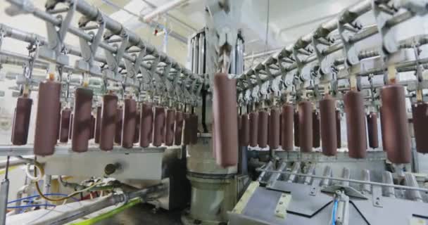 Freezing Ice Cream Factory Automatic Production Ice Cream Ice Cream — ストック動画