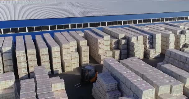 Warehouse Finished Products Factory Large Outdoor Warehouse Large Warehouse Factory — Stock Video