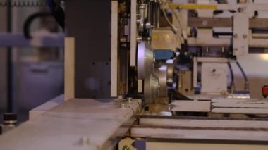 Mobilya fabrikasında çalışıyorum. Modern bir mobilya fabrikasında üretim süreci. Ahşap fabrikası.