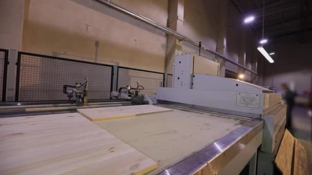 Production Furniture Panels Modern Furniture Factory Modern Conveyor Line Furniture — Wideo stockowe