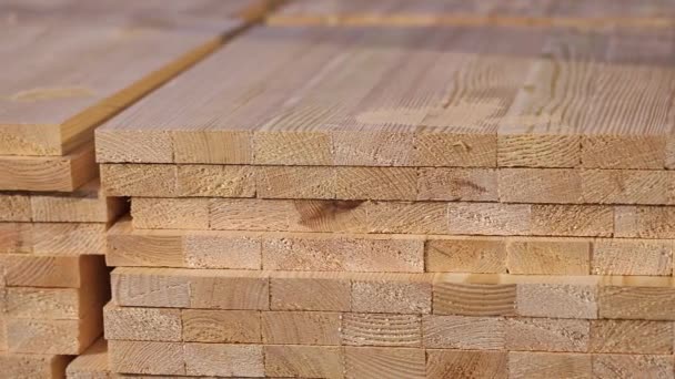 Furniture Board Close Worker Background Flat Wooden Sheet Torces Furniture — Stok video