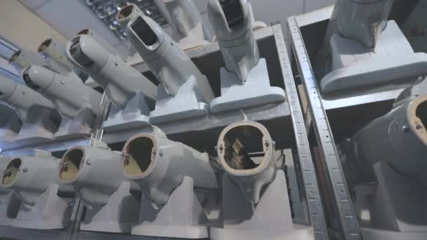 Production Drones Factory Uav Blanks Shelves Production Military Uavs — Video
