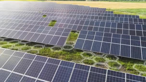 Modern Solar Farm Concept Modern Solar Farm Display Visualization Modern — 图库视频影像