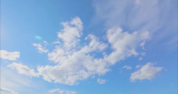 Awan Yang Indah Langit Awan Ketepatan Waktu Langit Yang Cerah — Stok Video