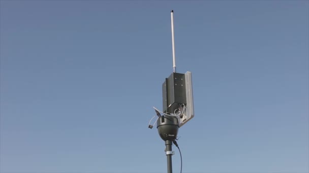 Antenna Terra Uav Antenna Drone Antenna Uav Rotante Antenna Contro — Video Stock