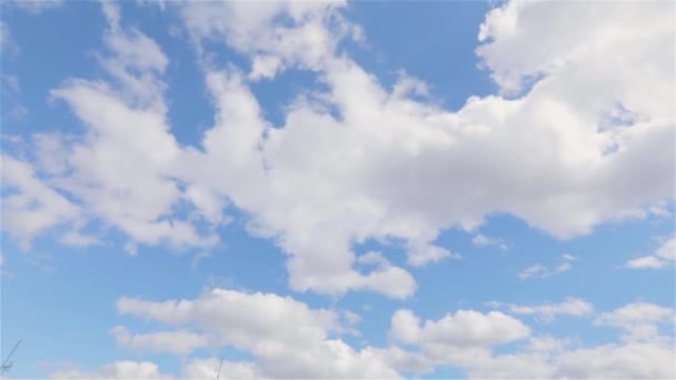 Awan Yang Indah Langit Awan Ketepatan Waktu Langit Yang Cerah — Stok Video