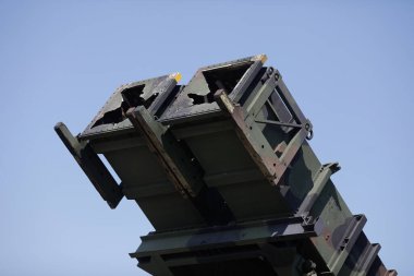 Capu Midia, Romanya - 9 Haziran 2021: Ulusal Hava Savunma Eğitim Merkezi 'nde Romen Ordusu' nun karadan havaya füze sistemi.