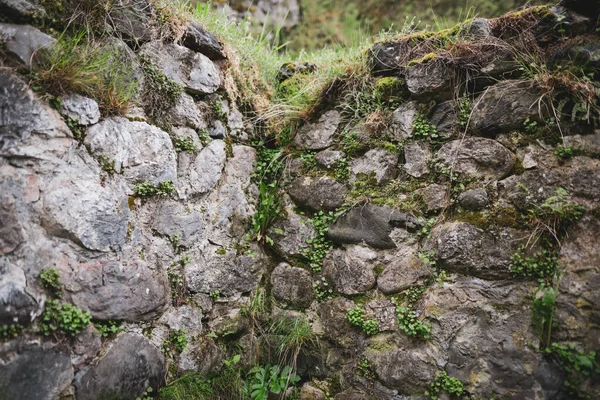 Небольшая Глубина Резкости Выборочный Фокус Изображения Средневековыми Каменными Ступенями Изнутри — стоковое фото
