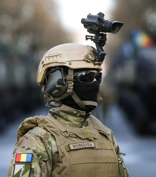 Bucarest Roumanie Décembre 2021 Les Soldats Des Forces Spéciales Armée — Photo