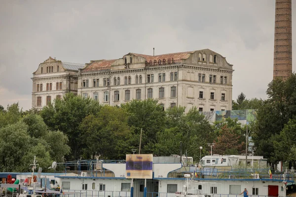 Braila Rumania Agosto 2021 Antiguo Edificio Los Muelles Del Puerto — Foto de Stock