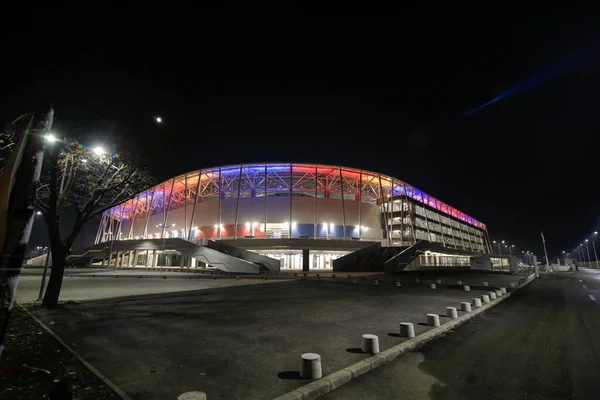 Bukurešť Rumunsko Listopadu 2020 Stadion Ghencea Bukurešti Mlhavé Chladné Zimní — Stock fotografie