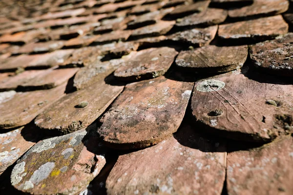 Shallow Depth Field Selective Focus Details Transylvanian Saxon Traditional Clay — стоковое фото