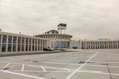 Bucharest, Romania -2 September, 2022: Aurel Vlaicu airport in Bucharest. clipart