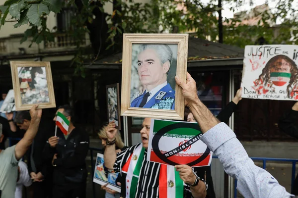 Boekarest Roemenië Oktober 2022 Details Van Mensen Die Protesteren Tegen — Stockfoto