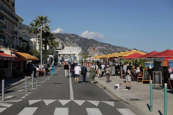 Menton France April 2022 Details Sea Town Menton French Riviera — Stock Photo, Image