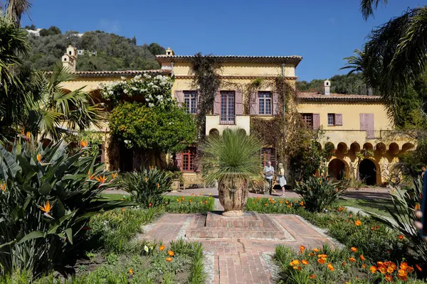 Menton França Abril 2022 Jardim Botânico Val Rahmeh Menton Cidade Imagem De Stock