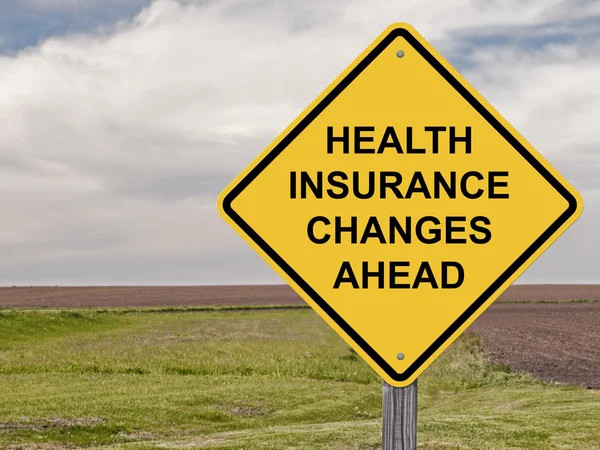 Varning - sjukförsäkring förändringar framåt — Stockfoto