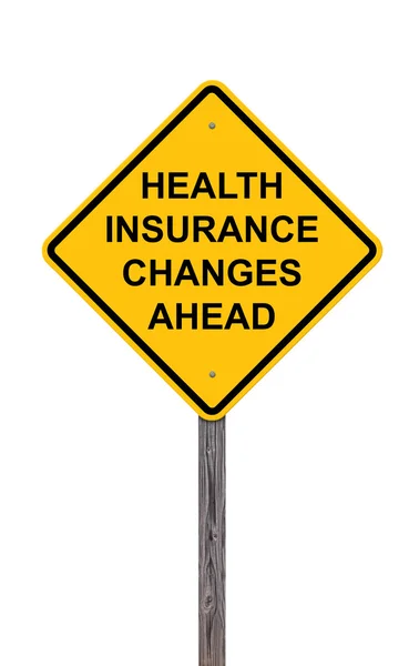 警告-未来的健康保险变化 — 图库照片