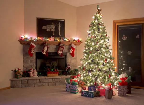 Різдво кімната — стокове фото