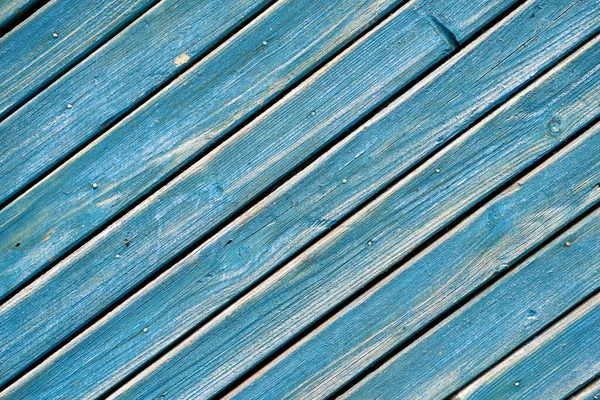 Retro gammal blå trädörr strukturerad bakgrund — Stockfoto