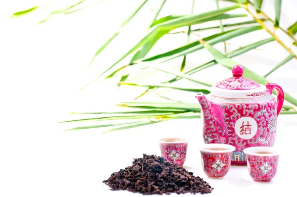 Китайский чайный сервиз — стоковое фото