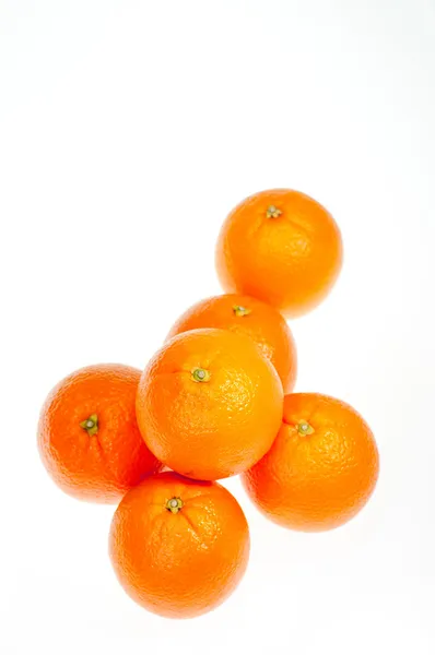Šest pomeranče zblízka — Stock fotografie
