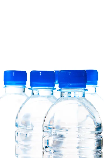 Water bottles extreme close up — Stock Photo, Image