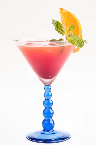 Tropischer Fizz Champagner-Cocktail vertikal — Stockfoto