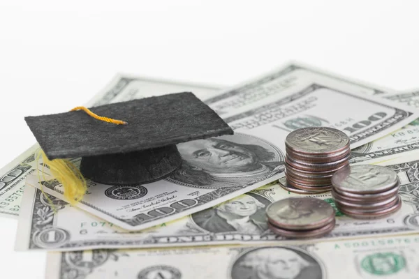 Spara varje enda dollar och cent för utbildning — Stockfoto