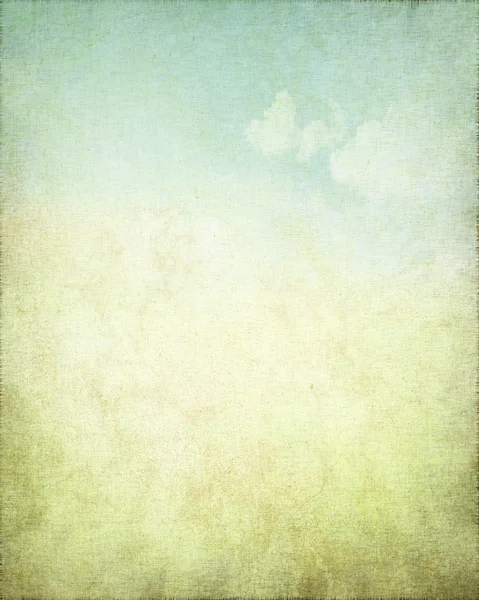 Grunge 背景画布纹理与微妙抽象蓝色天空视图 — 图库照片