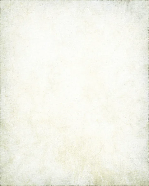 Old parchment with linen texture, white grunge background — Stock Photo, Image