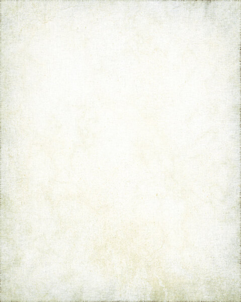 Old parchment with linen texture, white grunge background