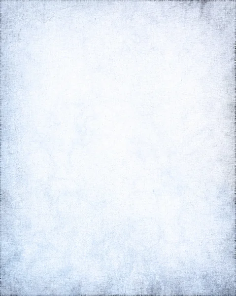 Weißer Hintergrund mit zarter Leinentextur und blauer Grunge-Vignette — Stockfoto