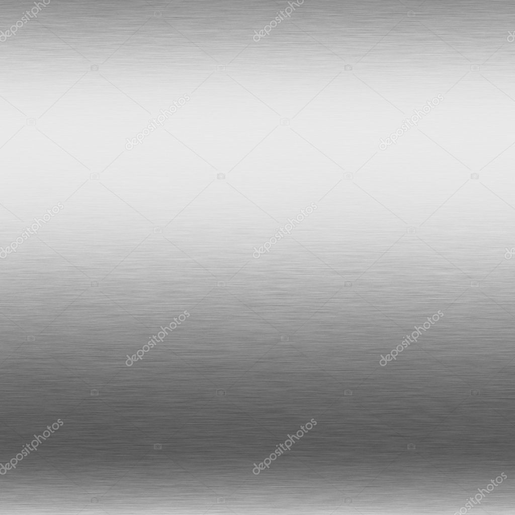 Brushed silver metal background, chrome texture