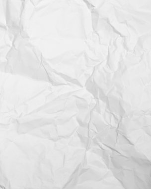 Beyaz Kağıt arka plan, buruşuk kağıt dokusu
