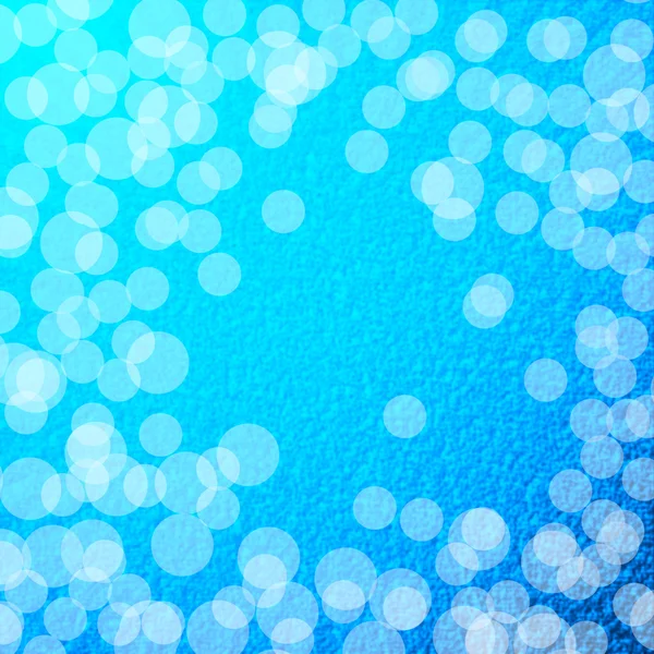 蓝色抽象背景纹理与精致的白色花纹和圆的雪 — 图库照片