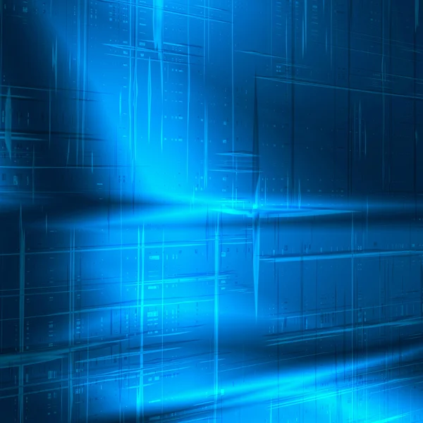 Blauwe abstracte achtergrond met technologie gestreepte textuur, kan gebruiken als busine — Stockfoto
