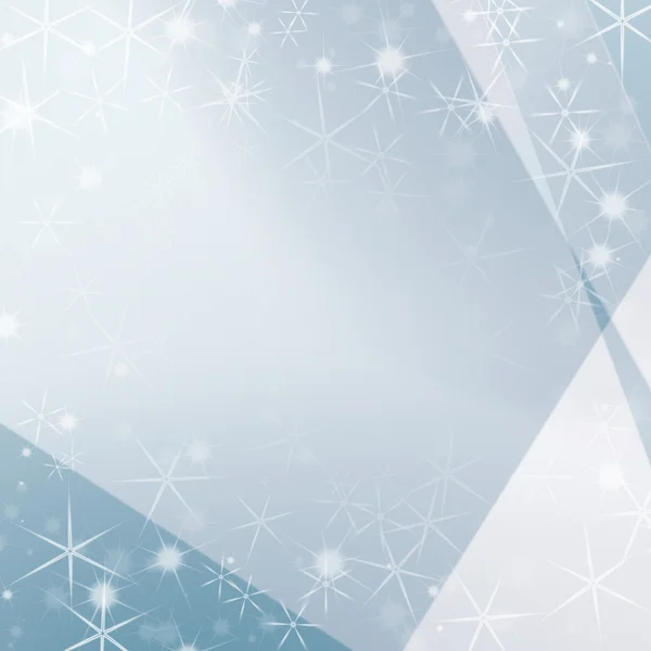 Brigh blue abstract background with white stars as modern christmas background — Stock Photo, Image
